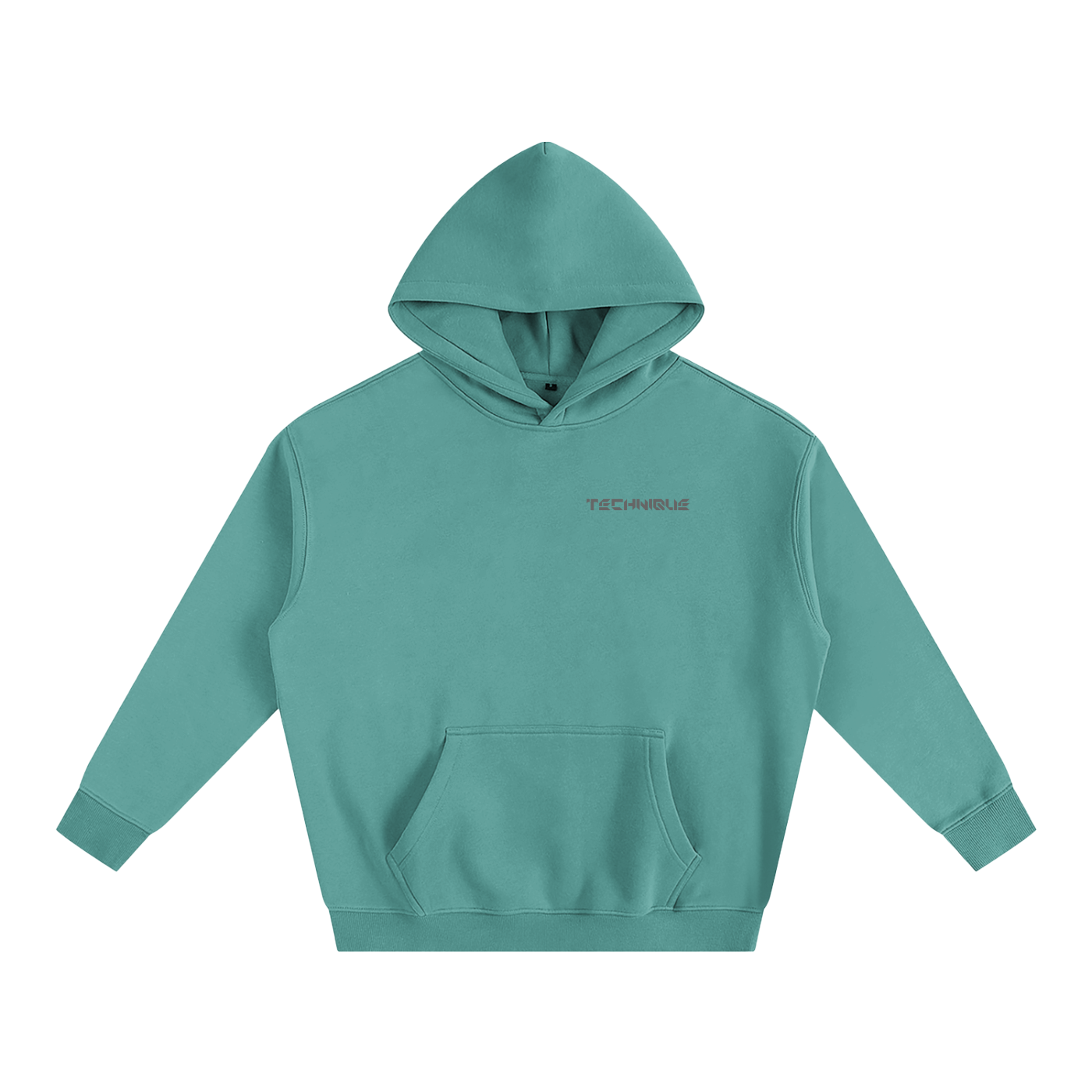 Simple Technique Oversize Fleeced Hoodie