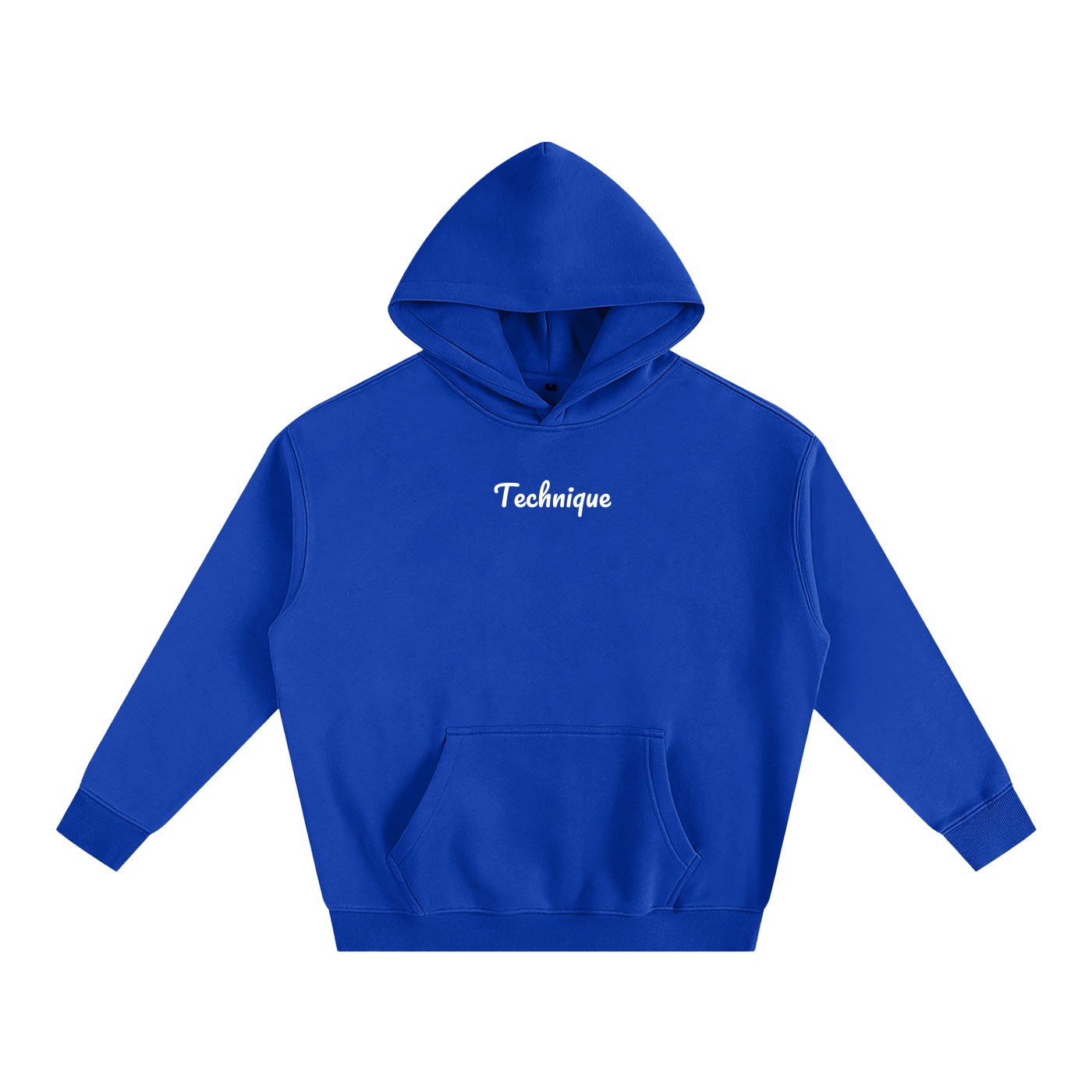 Simple text with back design Oversize Fleeced Hoodie