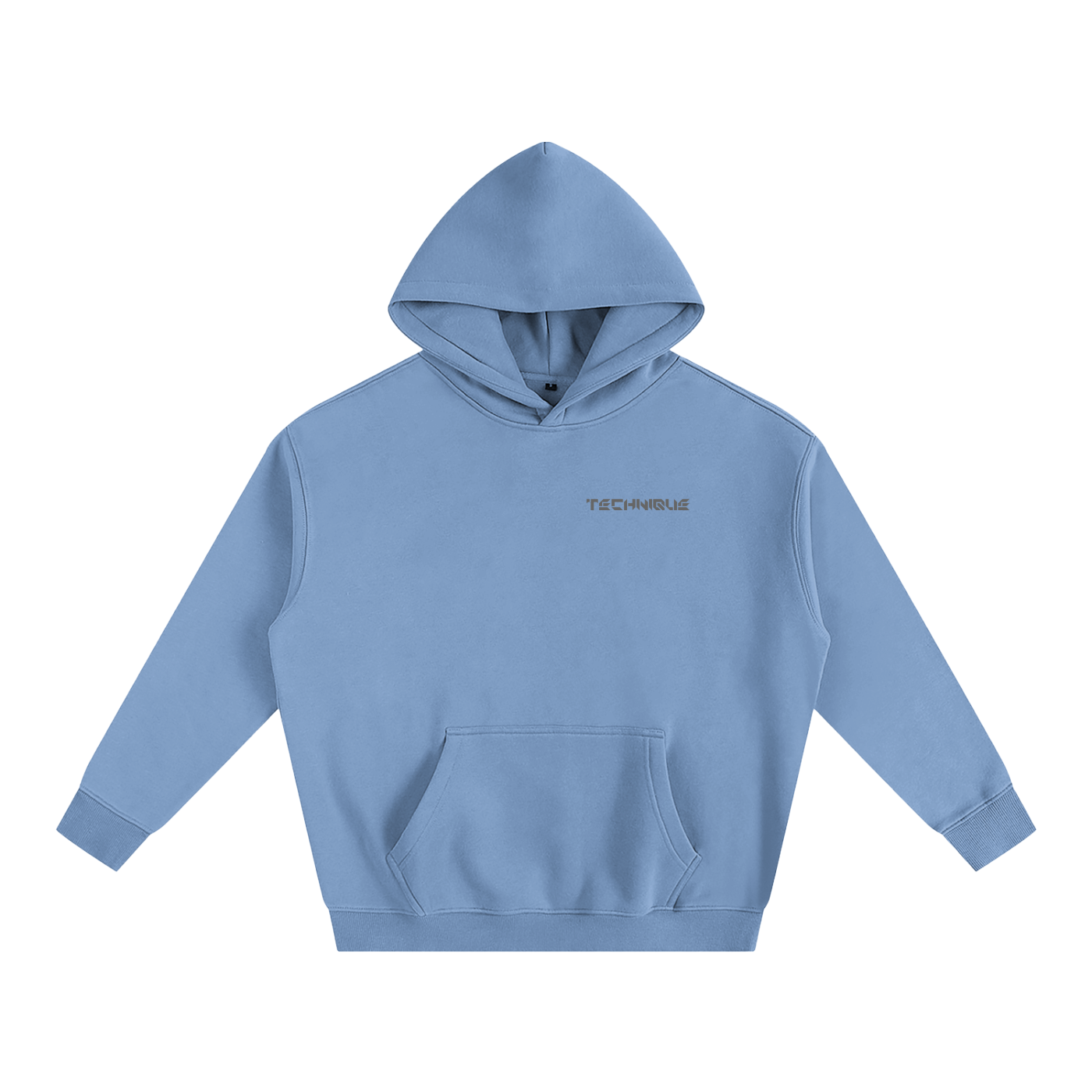 Simple Technique Oversize Fleeced Hoodie