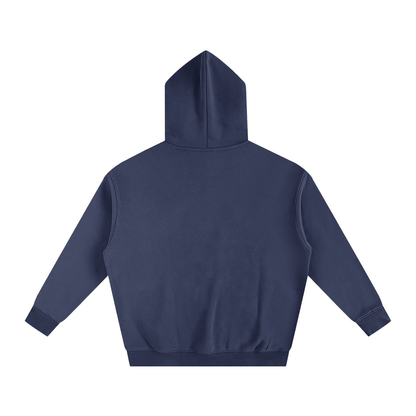Simple text Oversize Fleeced Hoodie