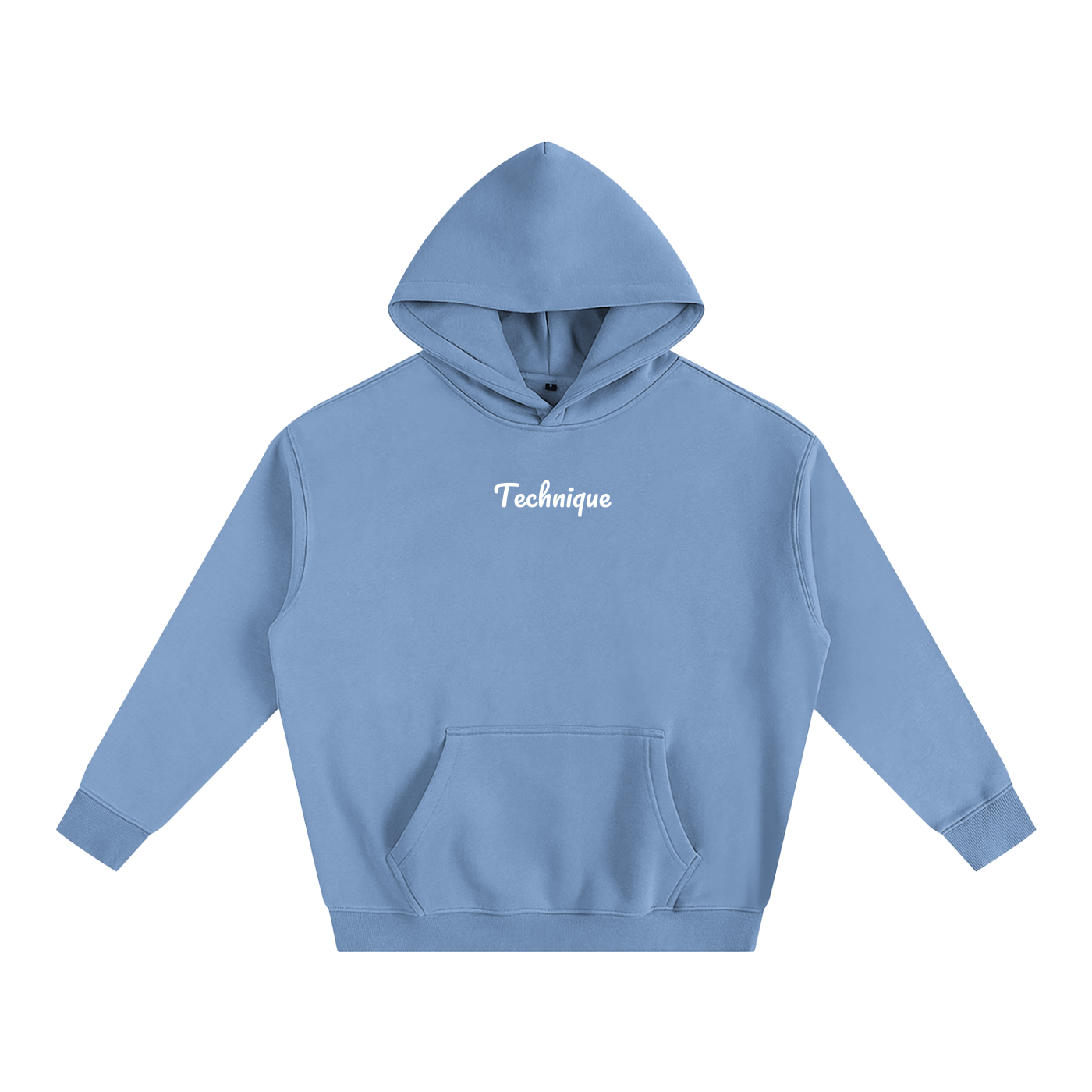 Simple text with back design Oversize Fleeced Hoodie