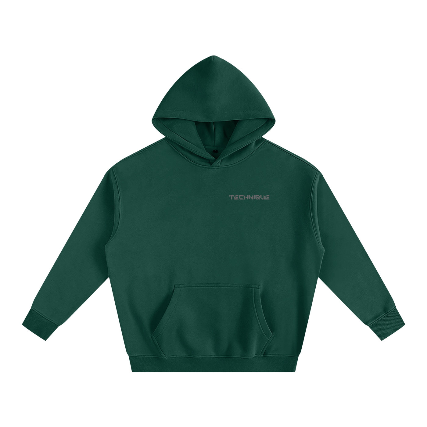 Simple Technique Oversize Fleeced Hoodie