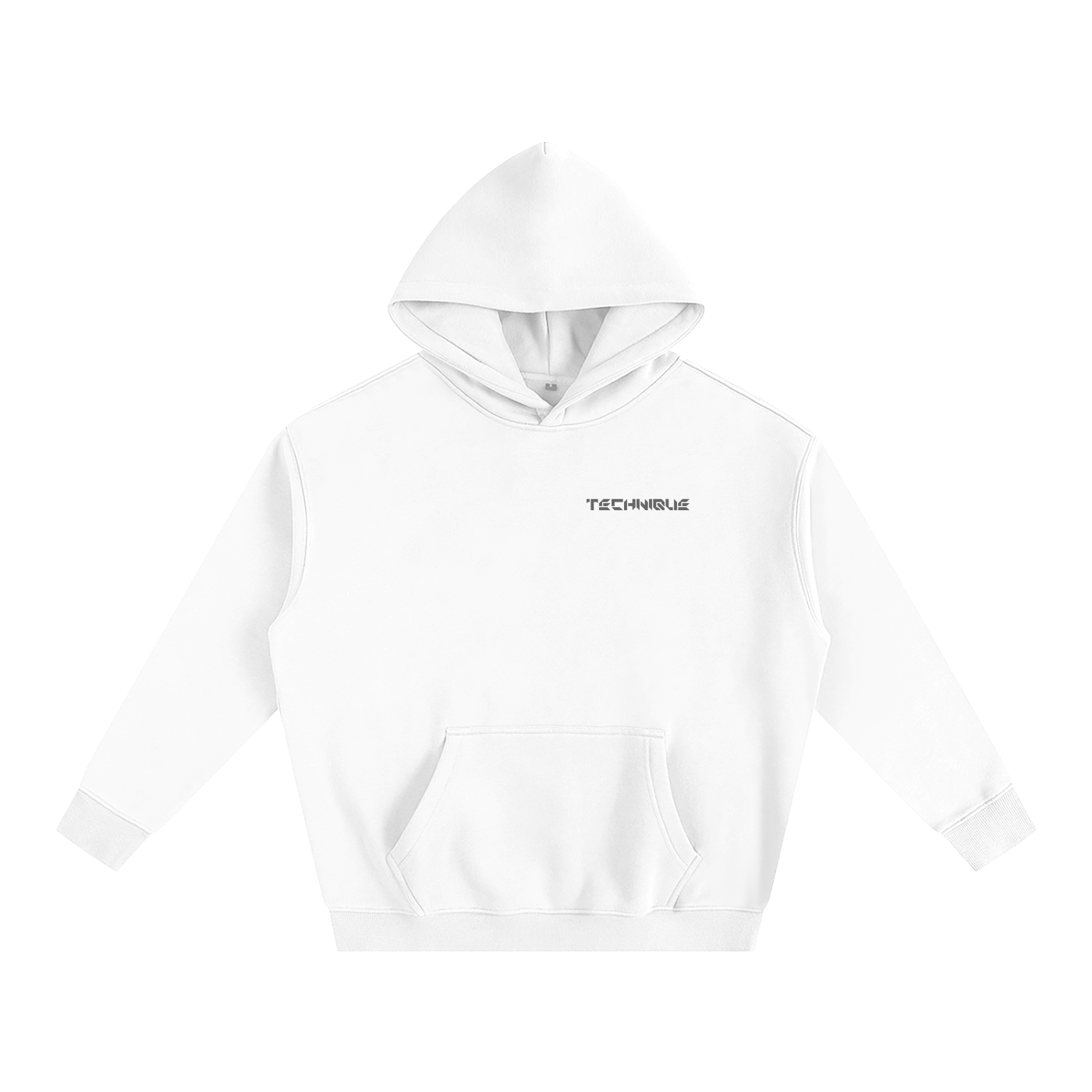 Simple Technique Oversize Fleeced Hoodie