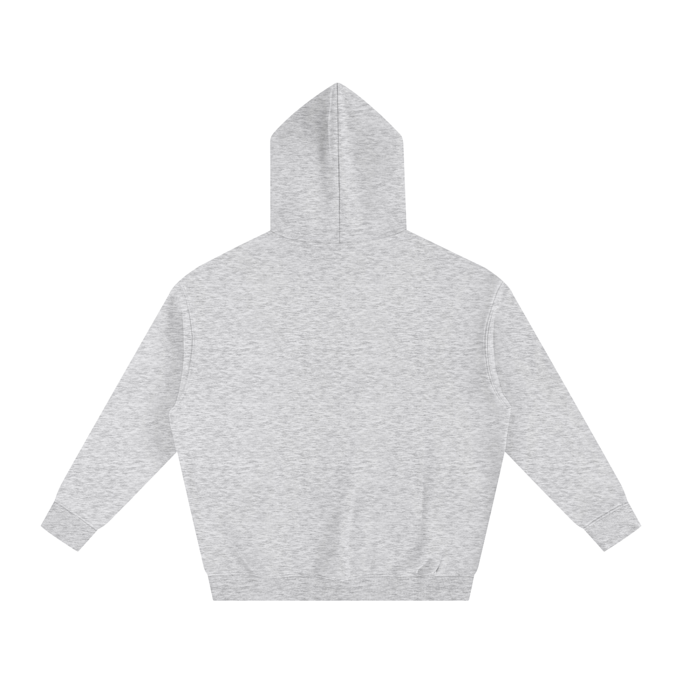 Plain Technique oversize Fleeced Hoodie
