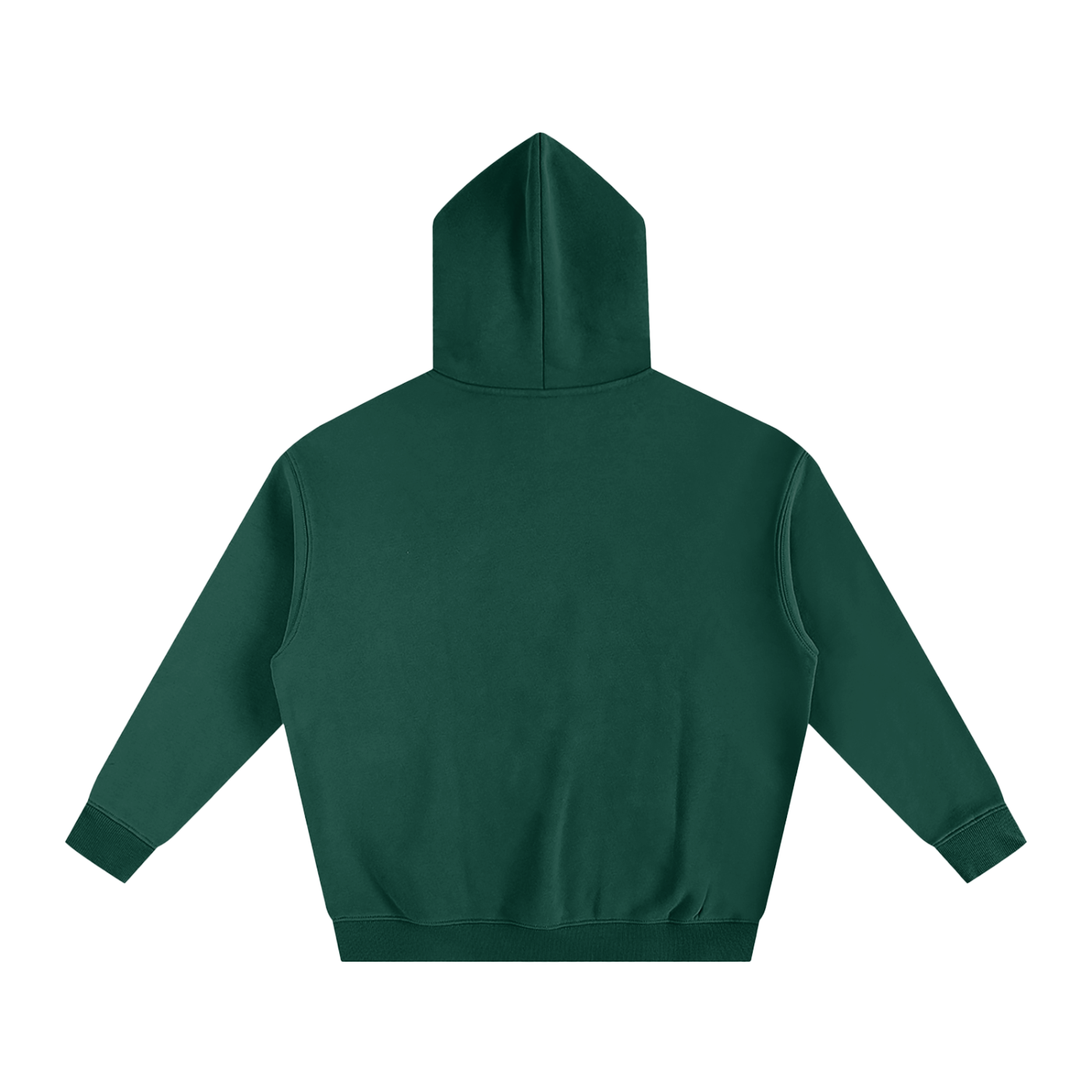 Plain Technique oversize Fleeced Hoodie