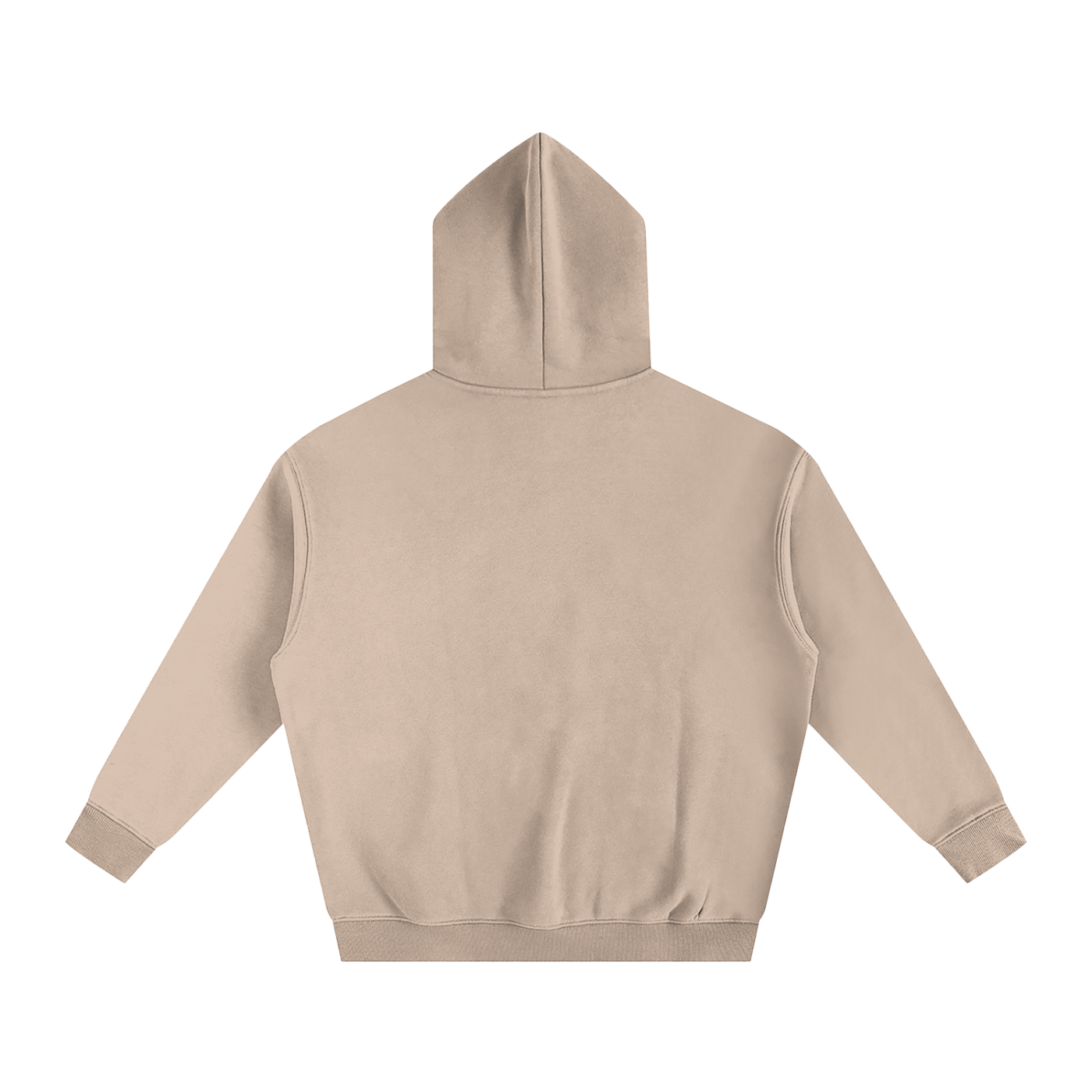 Simple text Oversize Fleeced Hoodie