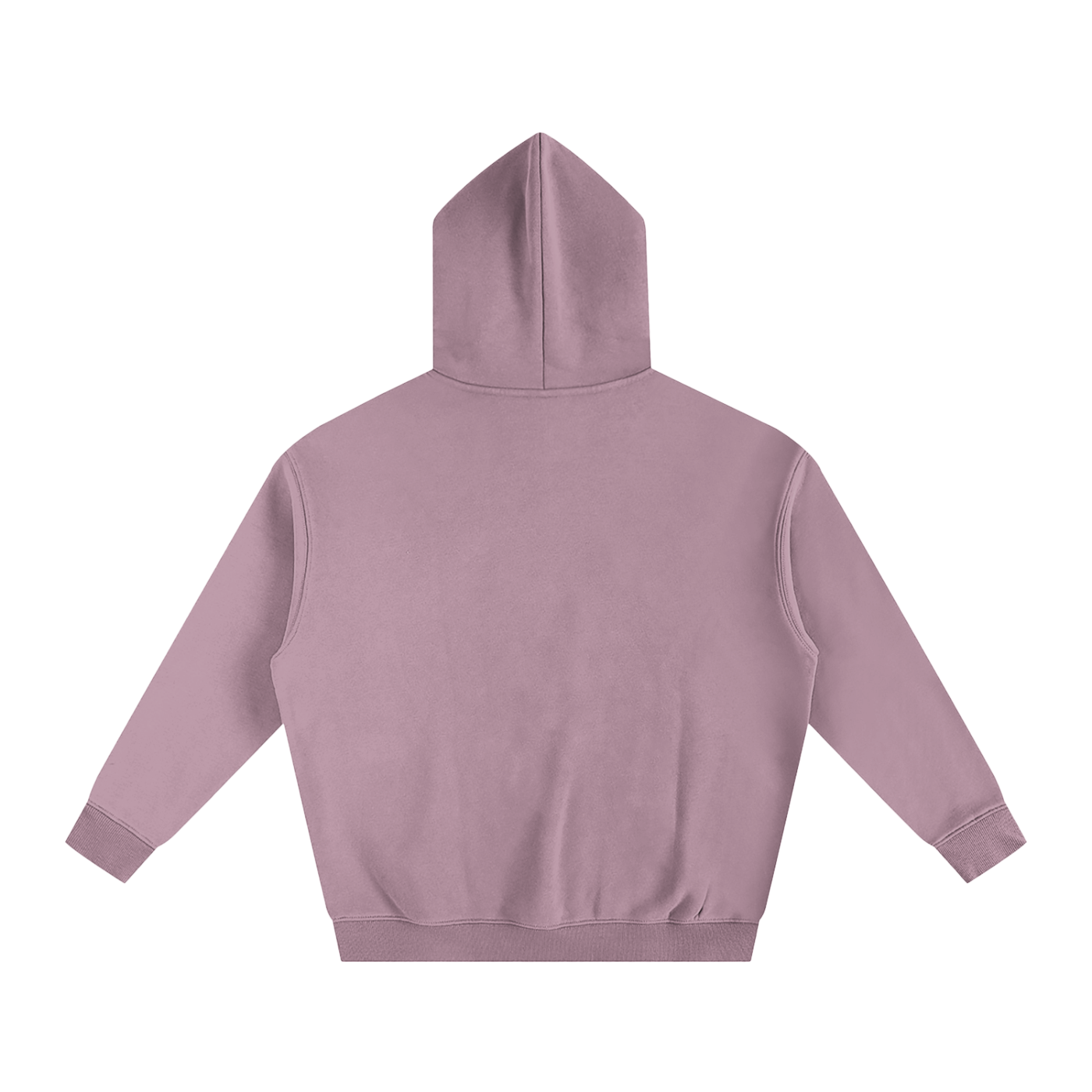Plain Technique oversize Fleeced Hoodie