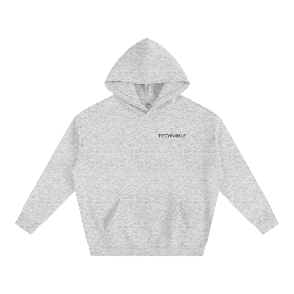 Simple Technique Oversize Fleeced Hoodie