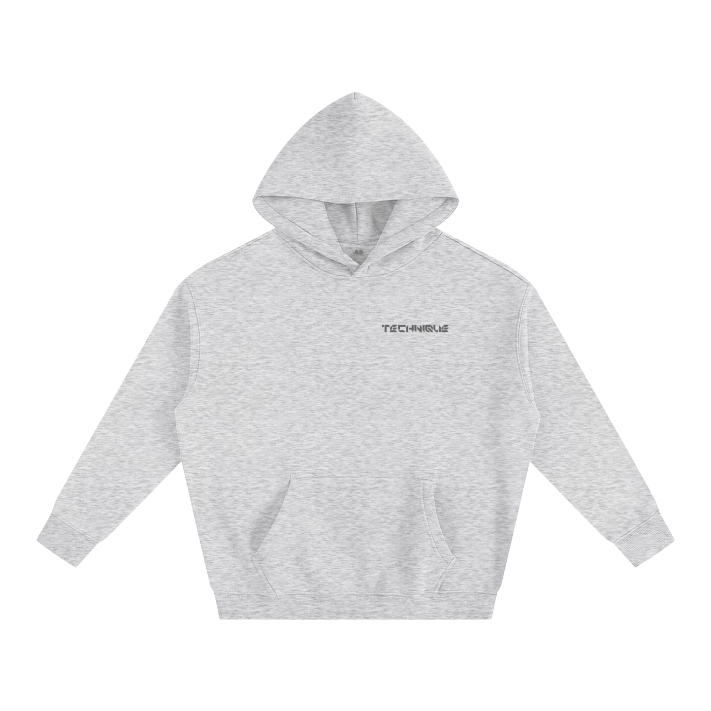Simple Technique Oversize Fleeced Hoodie