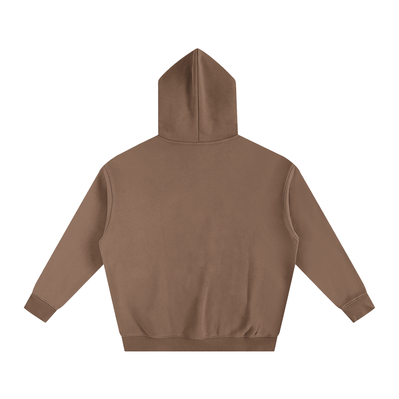 Plain Technique oversize Fleeced Hoodie