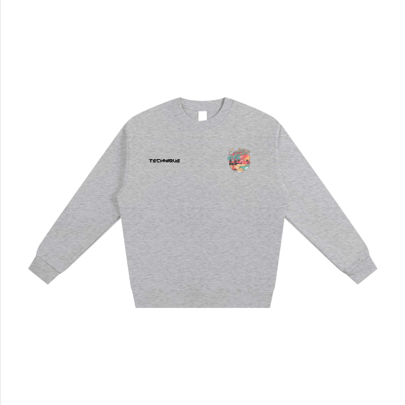 Small front design heavyweight essential Technique sweatshirt