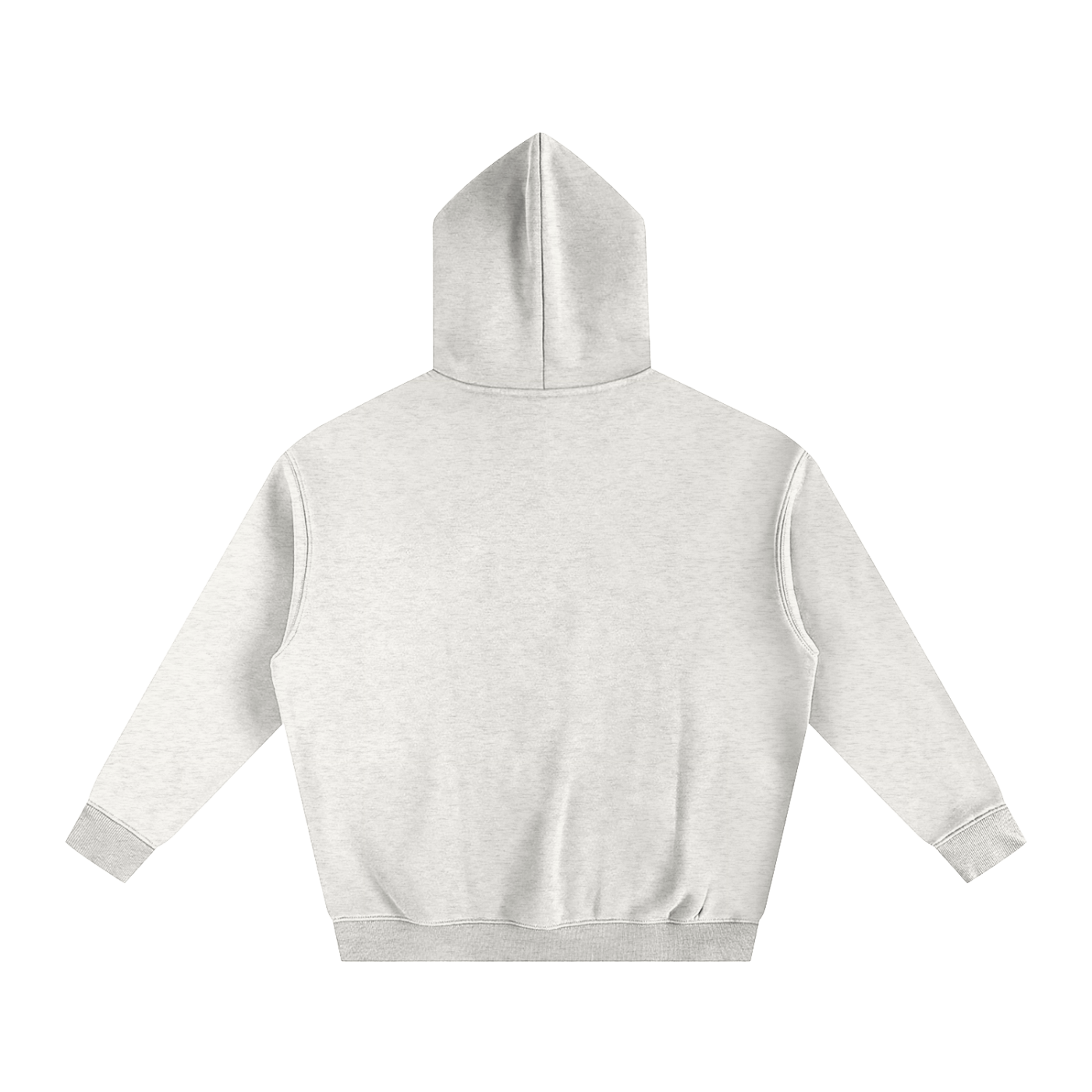 Plain Technique oversize Fleeced Hoodie